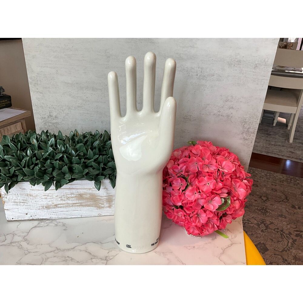 Glove Mold Porcelain Hand Hall China Company 1987 Porcelain display  vintage